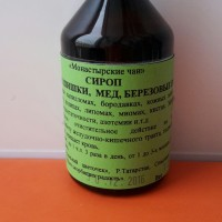 Сироп из сосновых шишек, меда и березовых почек